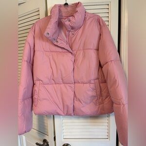 Old Navy Light Pink Puffer Jacket